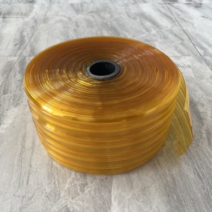 Yellow PVC Strip Curtain DOTP Quality Insect Proof UV/Heat/Oil Resistant 2mm 3mm Plastic Door Curtain 2m Length - Product Image 5