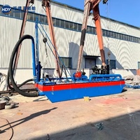 Draga de succión a chorro de alta capacidad de 400m³/h y 8 pulgadas, diésel, para minería de arena en ríos africanos