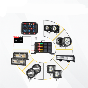 6 gang RGB bảng chuyển đổi với ON-OFF 12V dẫn chuyển đổi hộp điều khiển chuyển đổi bảng điều chỉnh chất lượng tốt - Product Image 5