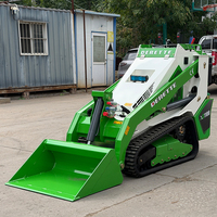 Chargeuse sur chenilles compacte Derette V1000 Pro Mini XC1100 avec moteur diesel Kubota de 25 CV pour travaux de construction