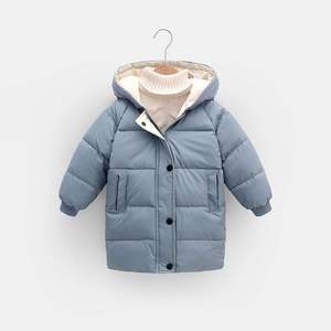 Vêtements d'hiver pour enfants I-0427, vêtements pour enfants, manteaux rembourrés pour garçons, vêtements chauds à capuche pour adolescents, tenue coupe-vent longue, veste pour enfants - Product Image 3