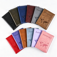 Vente directe usine – Modèle transfrontalier très populaire – Étui de protection pour passeport en PU motif 66 – Porte-cartes et billets à changement de couleur