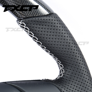 Volante de fibra de carbono apto para Porsche lenkrad <span class=keywords><strong>Cayenne</strong></span> Panamera911 997 985 981 996Mk2 Boxster Cayman 987 volante LED - Product Image 5