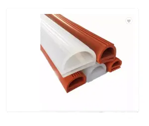 Factory Supply Hoge Temperatuur Hittebestendige Dubbele-E Vormige Siliconen Rubber Extrusie Oven Deurafdichting Strips