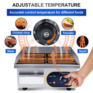 סיטונאי אספקת ידידותי לסביבה נטול עשן נירוסטה גריל מחבת מכונה מחבת חשמלית Comercial המבורגר - Product Image 4