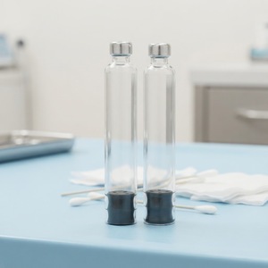 Durable <b>Refill</b> <b>Pen</b> Rubber Stopper Transparent Glass 3ml Sterile Round Design Suitable Skincare Cream Packaging Cartridge - Product Image 2