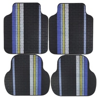 Tapis de sol de voiture imprimé universel, intérieur de voiture, antidérapants, 4 pièces, en caoutchouc