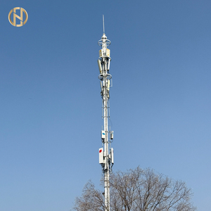 Nhà máy 25M 40m Chiều cao Mạng di động GSM thông tin liên lạc monopole cơ sở trạm viễn thông sắt Wifi Antenna tháp tín hiệu - Product Image 2