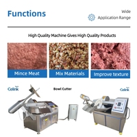 Hachoir à viande industriel 80L, hachoir à bol électrique haute vitesse pour la préparation de garnitures de raviolis, de galettes de burger et de saucisses