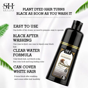 Shampoo Colorante Naturale all'Olio di Cocco per Coprire Rapidamente i Capelli Bianchi e Trasformarli in Neri - Product Image 2