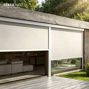 Persianas Verticales Motorizadas Inteligentes con Control WiFi Tuya, Opacas, <span class=keywords><strong>para</strong></span> <span class=keywords><strong>Ventanas</strong></span> Francesas, con Temporizador Automático y Control Remoto, de Lujo - Product Image 1