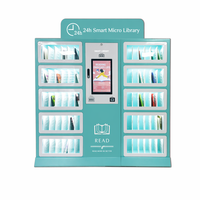 HAUMR Library Holds Locker RemoteLocker LibCabinet RFID Kiosco de autoservicio compatible con escaneo de código QR y lector de tarjetas para bibliotecas