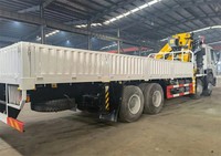 Vente directe usine : Camion benne Howo 8x4 avec grue de levage 350 CV Euro 3, grue montée sur camion, pompe et moteur de boîte de vitesses Zoomlion