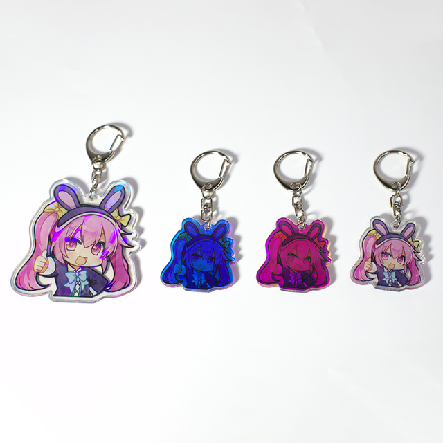 Mini Acrylic Charm Custom Photo Keychain Acrylic Blank Key Chain, Llaveros Kpop Anime Custom Keychains for Fans Gift