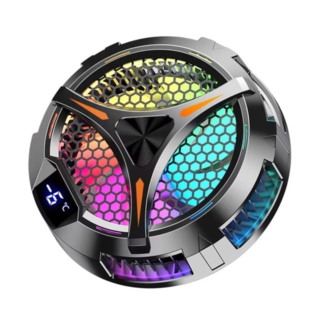 LVKIDRON Tablet Radiato Fast Cooling Fan Ring Light PC Material Portable Cooler Semiconductor Game Gaming Phone Accessories