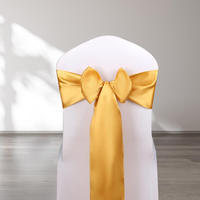 Vente en gros de ceintures de banquet pour des événements de mariage bordeaux housse de chaise nœud extensible ceintures de chaise en or rose rouge