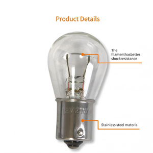 Nhà Máy Hot Bán S25 12V 21W Phẳng Góc Duy Nhất Dây Tóc Lần Lượt Tín Hiệu Bóng Đèn/Phanh Bóng Đèn Tự Động Hệ Thống Chiếu Sáng Phổ Quát Cho Xe - Product Image 4