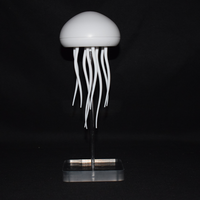 Veilleuse LED Méduse Enceinte Flottante Dansante USB à Changement de Couleur RGB Suspendue, Créative et Moderne, pour Décoration de Chambre et Cadeau d'Ambiance