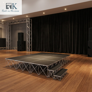 Quick Install Spider Riser Stage Platform 4ft*4ft Wooden Platform Aluminum Riser - Product Image 2