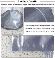 Vente en gros Sacs en mylar sous vide à fermeture éclair imprimés sur mesure pour emballage alimentaire Sac pochette debout en feuille d'aluminium argentée avec votre logo