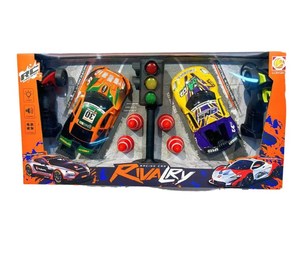 1:22 Rc chargeur de voiture de course pied volant détection de poids avec feux de circulation bataille voiture cadeau pour garçon - Product Image 1
