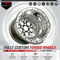Jantes arrière forgées WELD Racing Magnum Drag 2.0 15x9 15x10 15x12 pour Mustang Camaro Challenger Drag Cars Chevrolet Mustang Cobra