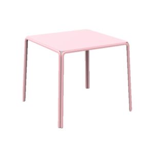 Table carrée d'extérieur en aluminium au design moderne européen multicolore, empilable, légère, service personnalisé pour hôtel, villa, parc - Product Image 1