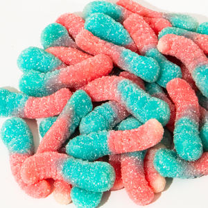 Factory Hot Wholesale <strong>Bulk</strong> Customized Sour Sweet Gummy Worm Mixed Fruit Flavors Jelly Soft <strong>Candy</strong> Custom Logo Available - Product Image 3