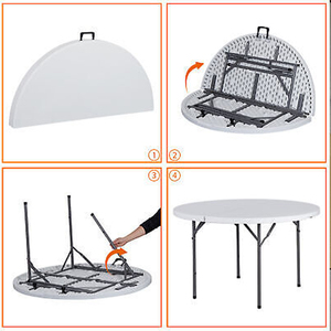 Fabrika Toptan Satış Büyük Banket Katlanır Yuvarlak Masa Otel Düğün Salonu Konferans Restoran Catering İçin - Product Image 4