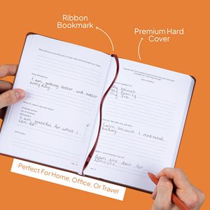Libreta de Direcciones Promocional de Cuero con Espiral A3, con Logotipo Personalizado, 80 Hojas Interiores, para Hombres y Mujeres, Guía de Gratitud - Product Image 4