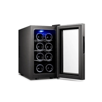 Vanace BW-25D1 Mini cave de refroidissement électronique thermoélectrique de luxe Capacité de 8 bouteilles Refroidisseur à vin domestique
