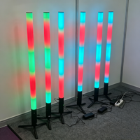 Lumières DJ portables RGB, éclairage de scène sans fil, tubes lumineux avec batterie et trépied pour vidéo 360