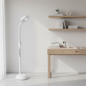 โคมไฟตั้งพื้นแบบมีแว่นขยายสำหรับร้านเสริมสวย บำรุงผิวหน้า ไฟ LED กำลังขยาย 8 เท่า แว่นขยายสำหรับต่อขนตา ความงาม ดูแลร่างกาย ปลั๊กแบบ US - Product Image 4
