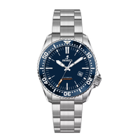 Montre de plongée automatique de luxe pour homme en acier inoxydable avec réserve de marche, cadran en cristal saphir, résistance à l'eau 20 BAR, logo personnalisé