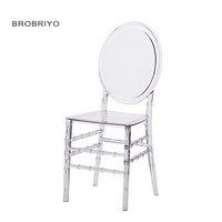 Mobilier d'hôtel Vente directe en usine Vente en gros Chaise chiavari populaire personnalisée transparente pour banquet de mariage pour événements
