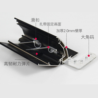 Profilé de boîte à lumière en aluminium pour profilé de fenêtre et de porte, feuilles lumineuses de toit