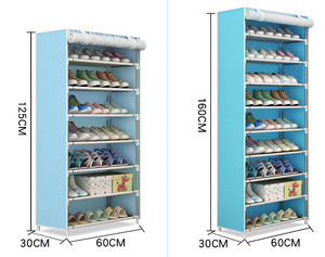 Home Practical Shoes Storage Organizer Simple Fashion Shoe Rack Cabinet with Dustproof rack