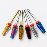 Meilleures ventes : Fraise à ongles en carbure 16 mm, à pointe plate conique, pour le retrait de gel, compatible perceuses électriques, accessoires de manucure