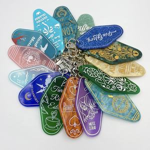Portachiavi in Acrilico Glitterato Personalizzabile con Logo, Charm a Cuore in Acrilico, Etichette per Chiavi di <span class=keywords><strong>Hotel</strong></span> in Plastica - Product Image 2