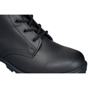 Botas Tácticas Personalizadas de Cuero Negro con Cremallera Lateral - Product Image 6