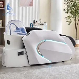 Beauty Hair Salon Furniture Head Spa Electric Massage Table Shampoo Bed