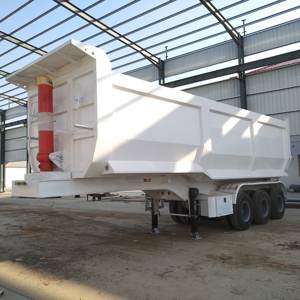 Semi-remorque benne basculante 3 essieux 40 tonnes, haute résistance, en acier au carbone Q345 - Product Image 6