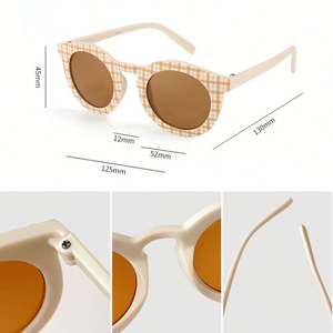Gafas de Sol Redondas con Protección UV400 para Niños, con Logotipo Personalizado, Color de Panel Bonito, para Bebés y Niñas, Protección Solar para Exteriores - Product Image 4