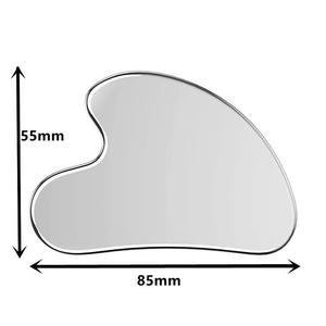 Planche de massage facial en acier inoxydable en forme de cœur et de lèvre, personnalisable avec logo, marque OEM, vente en gros pour usage commercial - Product Image 1