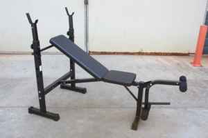 Panca Pesi, Panca Allenamento Reclinabile da Palestra con Leg Extension, Attrezzatura Fitness Multifunzione per Esercizi - Product Image 2