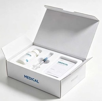 Boîte d'expédition médicale blanche personnalisée avec insert en mousse pour kit de dispositifs pharmaceutiques