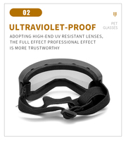 Lunettes de protection pour chiens de petite race avec protection UV pour les activités de plein air, le cyclisme, les sports et l'usage quotidien, pour l'équitation et la conduite