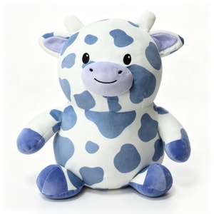 Custom <b>Cow</b> stuffed animal, Blue <b>cow</b> plush, Spotted <b>cow</b> plush, Cute <b>cow</b> toy, <b>Cow</b> plush - Product Image 3
