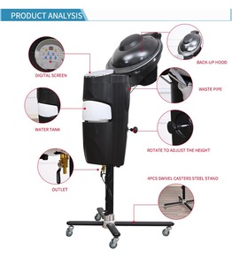 Salon Hair Spa Steamer Full-Automatic <b>Micro</b> LED Standing ABS Hair Steamer with <b>Micro</b> Mist for Head Beauty Salon <b>Machine</b> - Product Image 4
