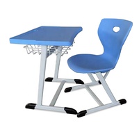 Ministère saoudien de l'Éducation Table et chaise de mobilier scolaire modernes et bon marché avec chaise de classe et table pour le lycée